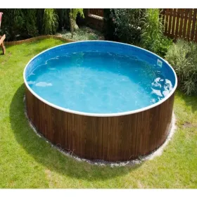 Azuro Pool 360x120 mit Holzoptik