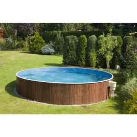 Azuro Pool 550x120 mit Holzoptik