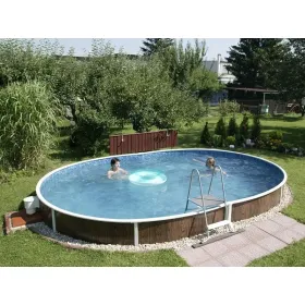 Azuro Pool 550x370x120 mit Holzoptik