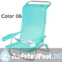 Strand Bett-Stuhl mit 7 Positionen Multifaser und integriertem Griff