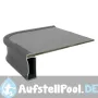 Ovaler Tisch aus lackiertem Aluminium 130x91 cm