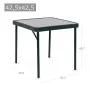 Kleiner Tisch aus lackiertem Aluminium 42.5x42.5 cm