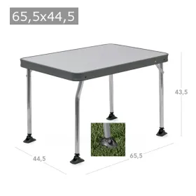 Kleiner Aluminium Tisch 44.5x65x5 cm