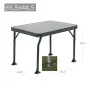 Kleiner Tisch aus lackiertem Aluminium 44.5x65x5 cm