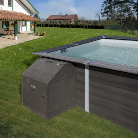 Technischer Raum Gre für WPC Pools. mit eine Höhe von 96 cm TRCP96