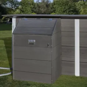 Technischer Raum Gre für WPC Pools. mit eine Höhe von 124 cm TRCP124
