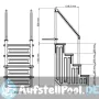 Leiter aus Kunststoff mit einfachem Zugang für Einbaupool EPE30