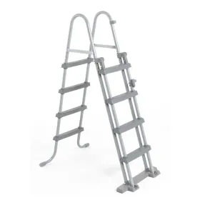 BestWay scherenförmige Sicherheitsleiter für 122 cm Pools.