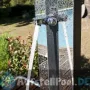 Solardusche Aluminium Luxe 38 l mit Fußwaschhahn und Sprühgeräten Gre DSALP38