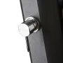 Solardusche viereckig Aluminium 18 l schwarze Farbe Gre SSAL18