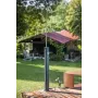 Solardusche viereckig Aluminium 18 l schwarze Farbe Gre SSAL18