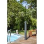 Solardusche viereckig Aluminium 18 l schwarze Farbe Gre SSAL18