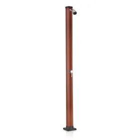 Runde Solardusche 20 l PVC Holzoptik Gre AR1020W
