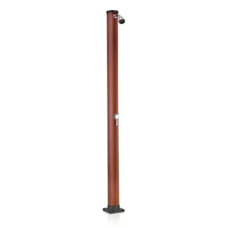 Runde Solardusche 20 l PVC Holzoptik Gre AR1020W