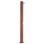 Runde Solardusche 32 l PVC Holzoptik Gre DSALR32W