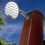 Runde Solardusche 32 l PVC Holzoptik Gre DSALR32W