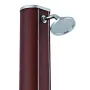 Runde Solardusche 32 l PVC Holzoptik Gre DSALR32W