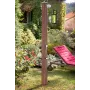 Runde Solardusche 32 l PVC Holzoptik Gre DSALR32W