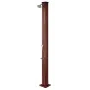 Runde Solardusche 32 l PVC Holzoptik Gre DSALR32W