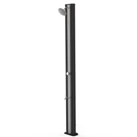 Solardusche 40 l PVC schwarze Farbe mit Fußhahn Gre SSP40