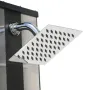 Solardusche Aluminium Luxe 38 l mit Fußwaschhahn Gre DSALP38B