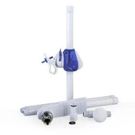 Runde Solardusche 32 l PVC Holzoptik Gre DSALR32W