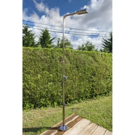 Angel Dusche mit Fußhahn Edelstahl Poliert Gre DAI43F