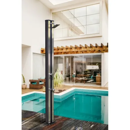 Solardusche Aluminium Luxe 38 l mit Fußwaschhahn Gre DSALP38B