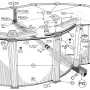 Ersatzteile Achtformpool mit Omegas-System von 120 cm