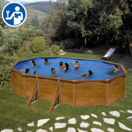 Ersatzteile Holzoptik Ovale Pools mit Säulen von 120 cm