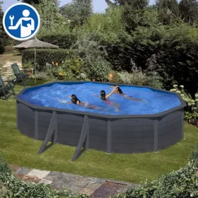 Ersatzteile Graphitoptik Ovale Pools mit Säulen von 120 cm
