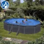 Ersatzteile Graphitoptik Ovale Pools mit Säulen von 120 cm