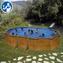 Ersatzteile Holzoptik Ovale Pools mit Säulen von 120 cm