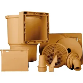 Skimmer erhöhter Pool und Impulsdüse Braun Gre AR100W