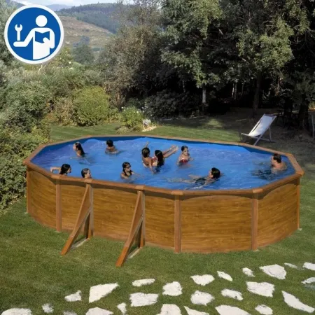 Ersatzteile Holzoptik Ovale Pools mit Säulen von 120 cm - Pacific und Sicilia