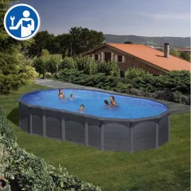 Ersatzteile Graphitoptik Ovale Pools mit Omegas-System von 132 cm