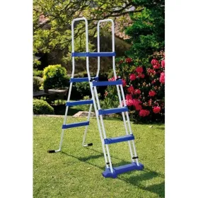 Sicherheitsleiter 134 cm 2x3 Stufen mit Plattform Gre ES1150