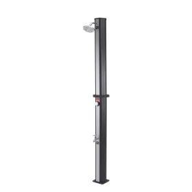 Solardusche 35 l PVC mit Fußhahn schwarze Farbe Gre AR1035P