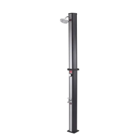 Solardusche 35 l PVC mit Fußhahn schwarze Farbe Gre AR1035P