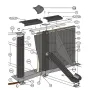 Ersatzteile Steinoptik Ovale Pools mit Säulen von 120 cm