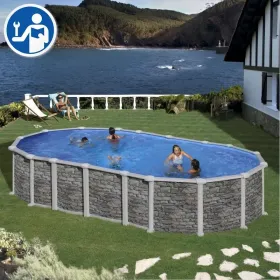 Ersatzteile Steinoptik Ovale Pools mit Omegas-System von 132 cm