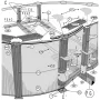 Ersatzteile Steinoptik Ovale Pools mit Omegas-System von 132 cm