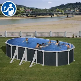 Ersatzteile Rattanoptik Ovale Pools mit Säulen von 132 cm