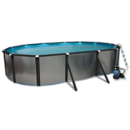 Toi Pool Silber Oval 640x366x120
