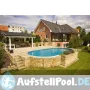 Azuro Pool 910x460x120 mit Holzoptik