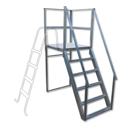 Plattform mit verstärkter Leiter 4844