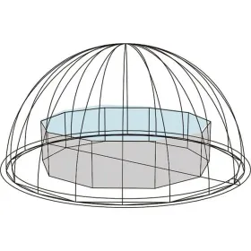 Poolabdeckung Kreisförmige Kuppel Toi 4982
