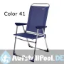 Abnehmbarer Stuhl aus Aluminium und Multifaser mit hoher Rückenlehne