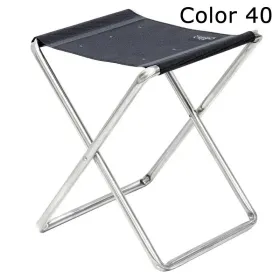 Extra großer Klapphocker aus Aluminium und Multifaser extraflach