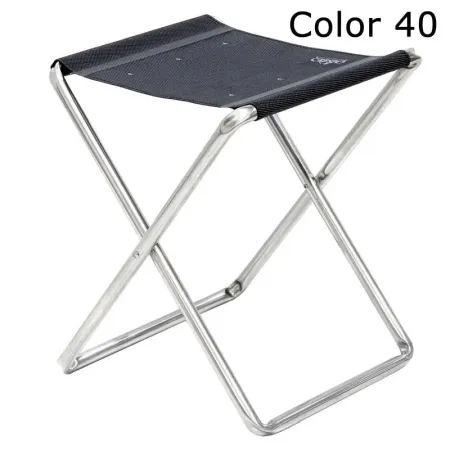 Extra großer Klapphocker aus Aluminium und Multifaser extraflach